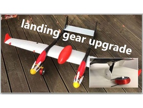 twin Landung Ausrüstung Aktualisierung lidl Segelflugzeug petg weehl 3d print model - Mito3D