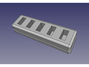 usb type-a holder stick 3d print model - Mito3D