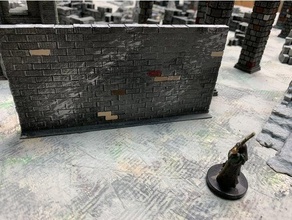 givre mur épeler 28mm dnd crottin gel Jeu jeu tombe miniature lanceur sorts table terrain 3d print model - Mito3D
