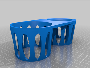 vw caddy red bull cupholder 3d print model - Mito3D