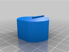 pulsante femmina hexa 8 mm lavastoviglie ruota 3d print model - Mito3D