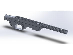 howa 1500 weatherby vanguard mini açao chassi v1 arma fogo mdt rifle atirador elite estoque Vangaurd Weatherby 3d print model - Mito3D