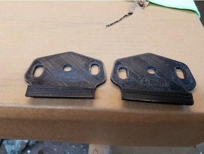 fiero sunroof latch spacers 3d print model - Mito3D