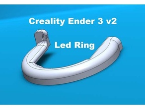 Realität Ender 3 v2 hotend LED Ring 3d print model - Mito3D