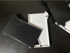 improved snap fit smart wallet mechanism slim 3d print model - Mito3D
