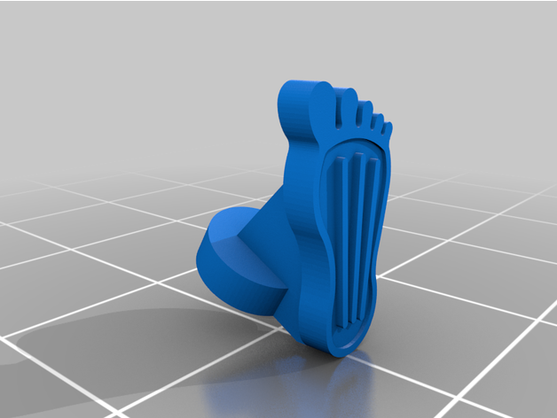 scale foot gas pedal 3D print model - Mito3D