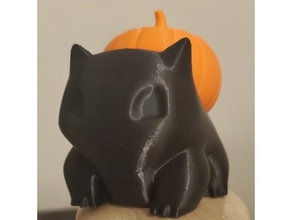 halloween pumpkin add-on bulbasaur planter 3d print model - Mito3D