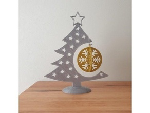 Noël babiole afficher arbre décoration ornement facile titulaire soutien vacances Navidad noel joli supporter 3d print model - Mito3D
