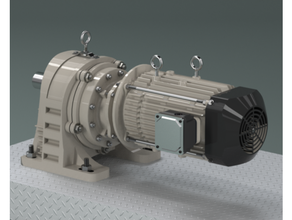 dişli motor ayak binmek 3d print model - Mito3D