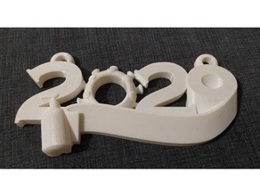 2020 Natale ornamento base covid 19 maschera 3d print model - Mito3D