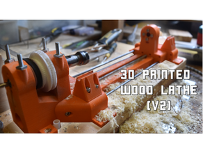 3d gedruckt Holz Drehbank v2 Werkzeug Werkzeuge Holzdrehen Holzbearbeitung 3d print model - Mito3D