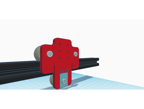 neje master x-axis bracket wheel tension engraver laser 2 3d print model - Mito3D
