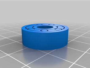 conical geometry bearing 7 rollers 608 3d print model - Mito3D