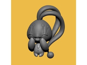 manaphy cute fanart keychan pokemon 3d print model - Mito3D