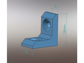 pequeña soporte 18x10x4 mm escuadra 3d print model - Mito3D