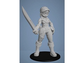 pirategirl10cm 3d print model - Mito3D