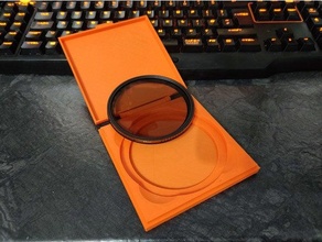 77mm filter case 3d print model - Mito3D