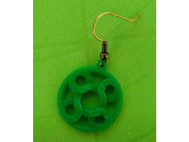 earrings 7 earring pendant 3D print model - Mito3D