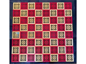 spiral chess board - multi-material 3d print model - Mito3D