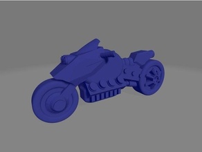aço personalizadas 28mm 28mmscale cyberpunk miniatura motocicleta sci fi Ciência ficção 3d print model - Mito3D
