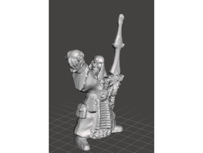 Ausgestoßene Nekromant Heldenquest Warhammerquest 3d print model - Mito3D