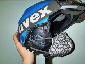 chirurgico maschera attaccamento sciare casco addetto casque covid19 snowboard inverno 3d print model - Mito3D