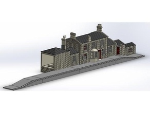 pulire hogsmeade stazione oo valutare 1 76 Harry vasaio treno goathland Hogwarts esprimere modelrailroad modelrailway calibro bobina titolare supporto 3d print model - Mito3D