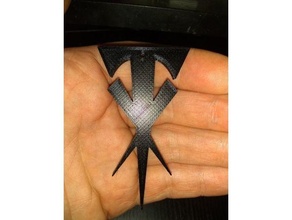 undertaker logo necklace wwe 3d print model - Mito3D