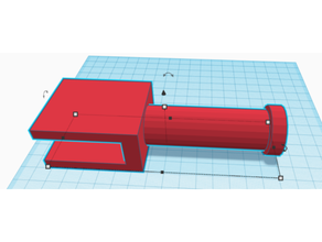 semplice 18mm tavola filamento titolare supporto 3d print model - Mito3D