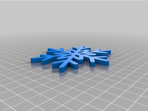 Navidad copo nieve ornamento 3d print model - Mito3D