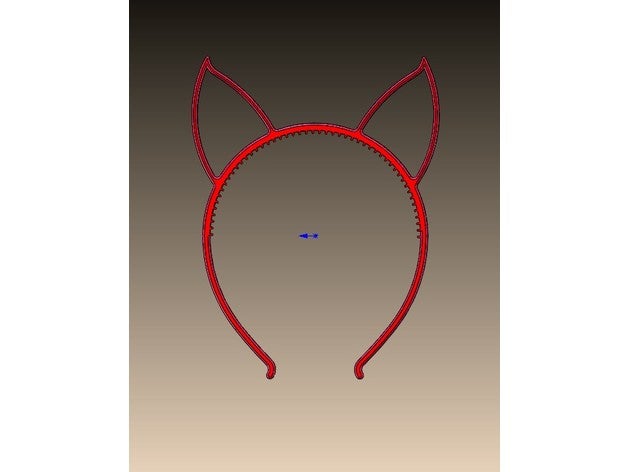 cat ears diadem children childrens toy diadema gato orejas 3D print model - Mito3D