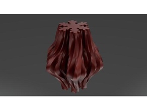 floco neve vaso espiral 3d print model - Mito3D