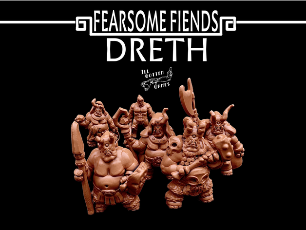 fearsome fiends dreth 15mm scale 30mm boardgame boardgames crux demon demons dnd dungeons dragons fantasy game games gaming miniature miniatures monsters opentactics pathfinder roleplaying rpg tabletop ttrpg wargame wargames wargaming 3D print model - Mito3D