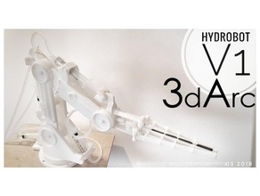 hidrobô v1 funcional Greifer garra hidráulico hidráulica modelo robô roboter braço robótico robótica brinquedo brinquedos 3d print model - Mito3D