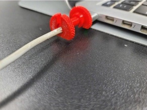 apple power cord support 3d print model - Mito3D