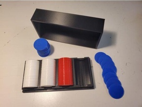 poker chip holder chips 3d print model - Mito3D