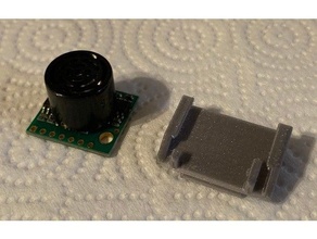 clip maxbotix lv-ez0 ultrasonic rangefinder sensor mount 3d print model - Mito3D