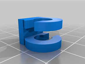 doppelt Kabel Clip 3d print model - Mito3D
