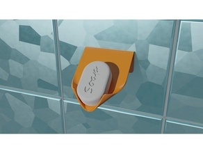 soap holder bain bathroom cuisine kitchen savon support 3d print model - Mito3D
