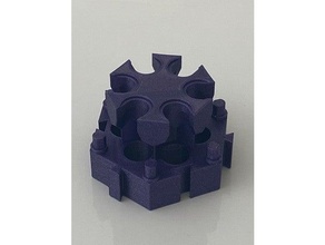 imbriqué hexagone cricut outil titulaire soutien machine fabricant espace rangement 3d print model - Mito3D