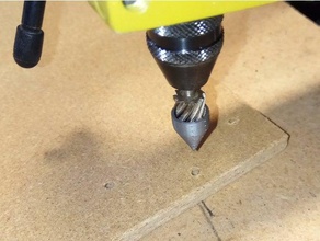 hole centering adapter hand grinder bit tool dremel drill proxon 3d print model - Mito3D