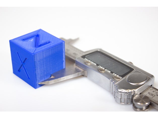 sp étalonnage cube imprimante tester impression 3D print model - Mito3D