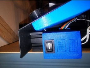 profile 2040 switch box converter mount lm2596 led - light 12v 24v 3d printer dc-dc holder bar strip module rocker 3d print model - Mito3D