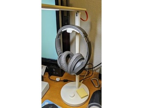 yeelight mi guidato scrivania lampada cuffia titolare supporto cuffie appendiabiti xiaomi 3d print model - Mito3D