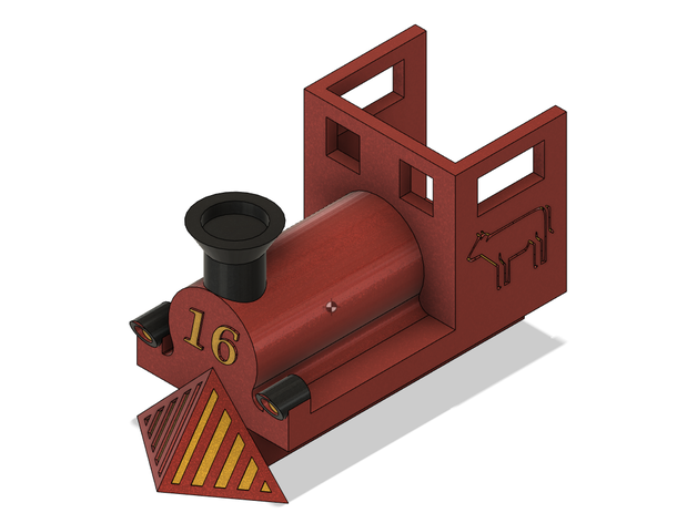 duplo train Chariot compatible 3D print model - Mito3D