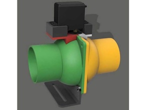 ball valve servo controlled 3d print model - Mito3D