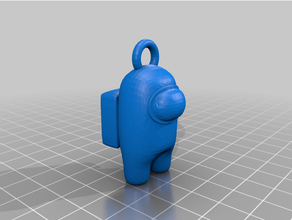 among us keychain 3d keychains amongus 3d print model - Mito3D