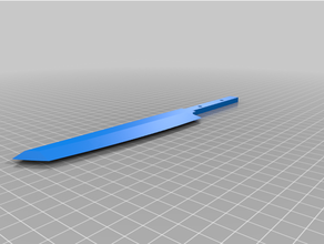 tanto knife grip prop 3d print model - Mito3D