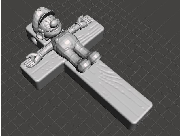 crucifixion st super mario 3D print model - Mito3D