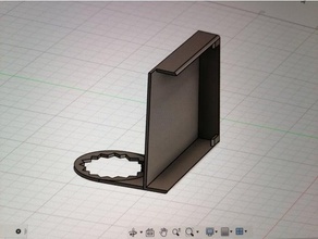 handyhalterung mit beweglichem fuss 3d print model - Mito3D